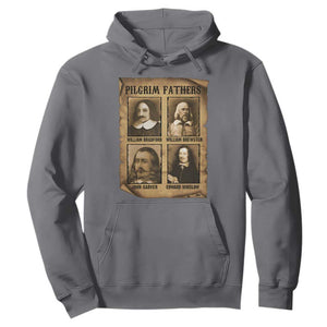 Thanksgiving Pilgrim Fathers Hoodie Plymouth Colony Massachusetts History TS11 Charcoal Print Your Wear
