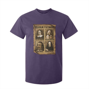 Thanksgiving Pilgrim Fathers T Shirt For Kid Plymouth Colony Massachusetts History TS11 Purple Print Your Wear