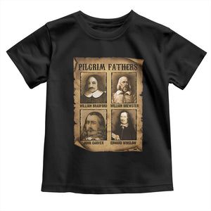 Thanksgiving Pilgrim Fathers Toddler T Shirt Plymouth Colony Massachusetts History TS11 Black Print Your Wear