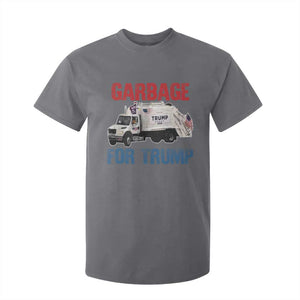 Garbage For Trump 2024 T Shirt For Kid Vintage Truck American Flag TS11 Charcoal Print Your Wear