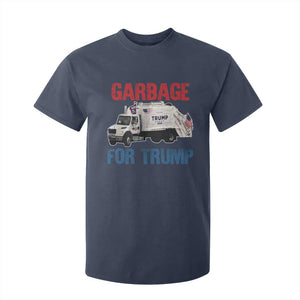 Garbage For Trump 2024 T Shirt For Kid Vintage Truck American Flag TS11 Navy Print Your Wear