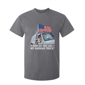 Funny Trump Garbage 2024 T Shirt For Kid How Do You Like My Garbage Truck American Flag TS11 Charcoal Print Your Wear