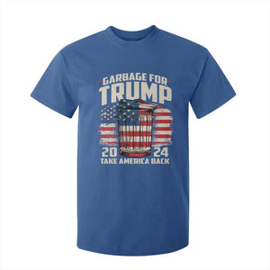 Garbage For Trump 2024 T Shirt For Kid Take America Back America Flag TS11 Royal Blue Print Your Wear