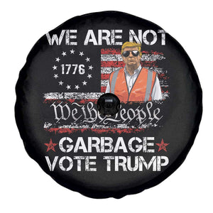 We Are Not Garbage Vote Trump Spare Tire Cover Betsy Ross Flag TS11 Print Your Wear