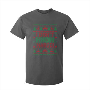 I Dont Know Margo Christmas Movie T Shirt For Kid Funny Xmas Couple Matching TS11 Dark Heather Print Your Wear