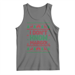 I Dont Know Margo Christmas Movie Tank Top Funny Xmas Couple Matching TS11 Black Heather Print Your Wear