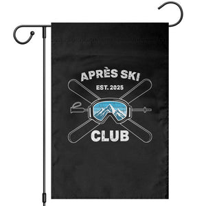Apres Ski Club 2025 Garden Flag Skiing Winter Sport Mountain TS11 Black Print Your Wear