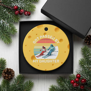 Funny Skiing Dad Ceramic Ornament Got Passed By My Daughter Retro Vintage TS11 1pc Yellow Cheese Print Your Wear
