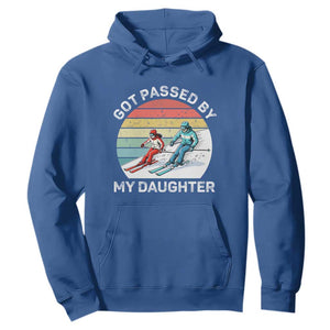 Funny Skiing Dad Hoodie Got Passed By My Daughter Retro Vintage TS11 Royal Blue Print Your Wear