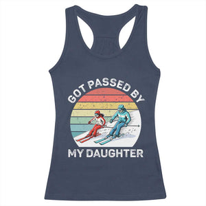 Funny Skiing Dad Racerback Tank Top Got Passed By My Daughter Retro Vintage TS11 Navy Print Your Wear