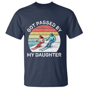 Funny Skiing Dad T Shirt Got Passed By My Daughter Retro Vintage TS11 Navy Print Your Wear