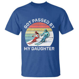 Funny Skiing Dad T Shirt Got Passed By My Daughter Retro Vintage TS11 Royal Blue Print Your Wear