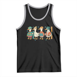 Funny Ski Snowboard Goose Tank Top Up To Snow Good Winter Sport TS11 Black Athletic Heather Print Your Wear