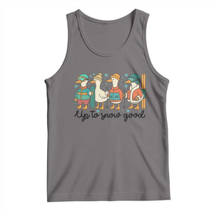 Funny Ski Snowboard Goose Tank Top Up To Snow Good Winter Sport TS11 Deep Heather Print Your Wear