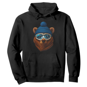 Grizzly Bear Snowboard Goggles Skiing Snow Winter Sport Hoodie TS11 Black Print Your Wear