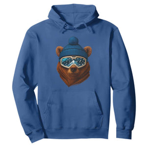 Grizzly Bear Snowboard Goggles Skiing Snow Winter Sport Hoodie TS11 Royal Blue Print Your Wear