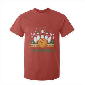 Funny Christmas Bowling T Shirt For Kid Spare Me Its Xmas Festive Holiday TS11 Red Print Your Wear