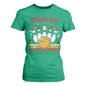 Funny Christmas Bowling T Shirt For Women Spare Me Its Xmas Festive Holiday TS11 Irish Green Print Your Wear