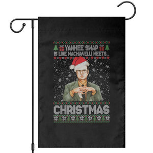 Funny Christmas Office Movie Garden Flag Yankee Swap Is Like Machiavelli Meets Christmas TS11 Black Print Your Wear