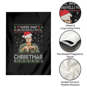 Funny Christmas Office Movie Garden Flag Yankee Swap Is Like Machiavelli Meets Christmas TS11 Print Your Wear