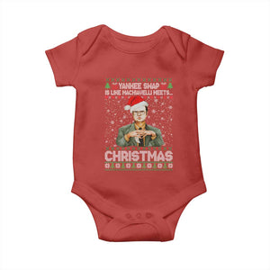 Funny Christmas The Office Movie Baby Onesie Yankee Swap Is Like Machiavelli Meets Christmas TS11 Red Print Your Wear