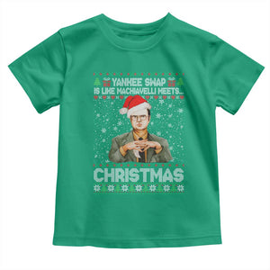 Funny Christmas Office Movie Toddler T Shirt Yankee Swap Is Like Machiavelli Meets Christmas TS11 Irish Green Print Your Wear