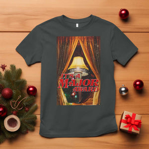 Funny Christmas Movie It Is A Major Award T Shirt Italian Leg Lamp TS11 Dark Heather Print Your Wear