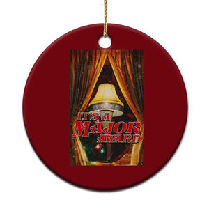 Funny Christmas Movie It Is A Major Award Ceramic Ornament Italian Leg Lamp TS11 1pc Red Print Your Wear