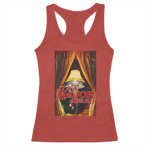Funny Christmas Movie It Is A Major Award Racerback Tank Top Italian Leg Lamp TS11 Red Print Your Wear