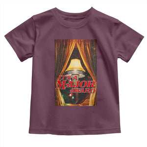 Funny Christmas Movie It Is A Major Award Toddler T Shirt Italian Leg Lamp TS11 Maroon Print Your Wear