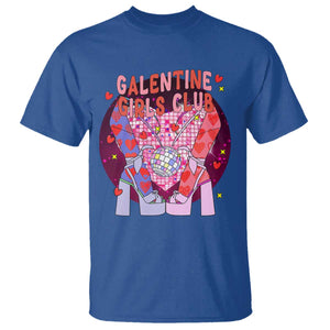 Funny Galentine Girls Club T Shirt Galentine's Day Chunky Heels Platform TS11 Royal Blue Print Your Wear