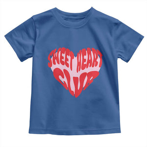 Funny Valentine's Day Sweet Heart Club Toddler T Shirt TS11 Royal Blue Print Your Wear