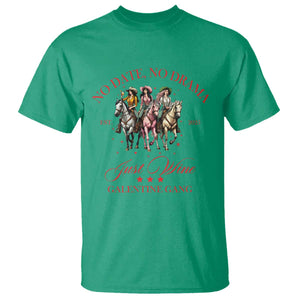 Funny Galentine's Day T Shirt No Date No Drama Just Wine Galentine Gang TS11 Irish Green Print Your Wear