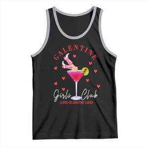 Funny Galentine's Day Tank Top Galentine Girls Club Ladies Celebrating Ladies TS11 Black Athletic Heather Print Your Wear