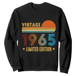 Funny Birthday Sweatshirt Vintage 1965 Limited Edition Bday Party TS11 Black Print Your Wear