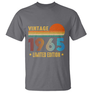 Funny Birthday T Shirt Vintage 1965 Limited Edition Bday Party TS11 Charcoal Print Your Wear