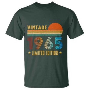Funny Birthday T Shirt Vintage 1965 Limited Edition Bday Party TS11 Dark Forest Green Print Your Wear
