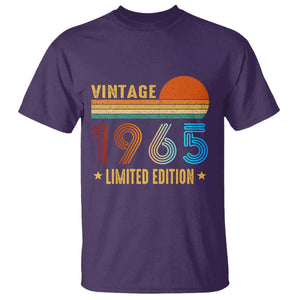 Funny Birthday T Shirt Vintage 1965 Limited Edition Bday Party TS11 Purple Print Your Wear