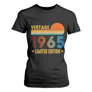 Funny Birthday T Shirt For Women Vintage 1965 Limited Edition Bday Party TS11 Black Print Your Wear
