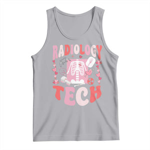 Funny Radiology Tech Valentine's Day Tank Top Rad Tech Nurse Xray Hearts TS11 Athletic Heather Print Your Wear