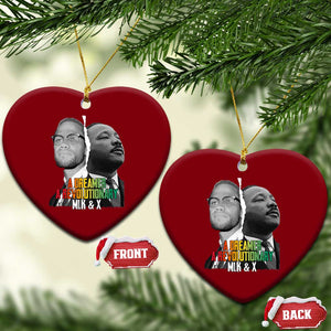 Martin Luther King Malcolm X Ceramic Ornament A Dreamer A Revolutionary Black Leaders TS11 Print Your Wear