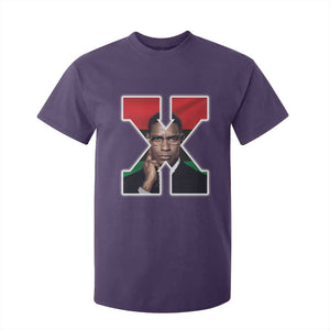 Malcolm X Black History Month Black Liberation Flag T Shirt For Kid TS11 Purple Print Your Wear