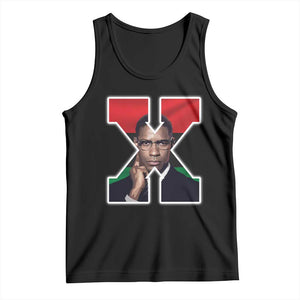 Malcolm X Black History Month Black Liberation Flag Tank Top TS11 Black Print Your Wear