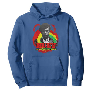 Huey P Newton Hoodie Power To The People Black History Month TS11 Royal Blue Print Your Wear