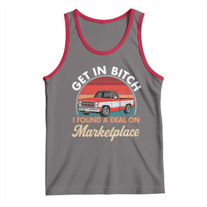 Get in Bitch I Found A Deal On Marketplace Meme Tank Top Funny Shopping TS11 Deep Heather Red Print Your Wear