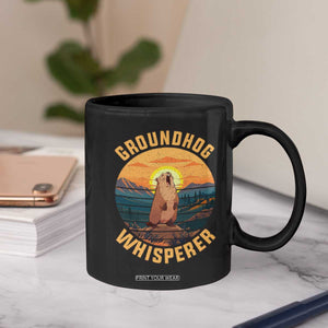 Funny Groundhog Whisperer Coffee Mug Screaming Woodchuck Mountain Forest TS11 Print Your Wear