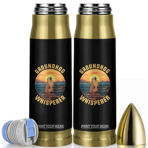 Funny Groundhog Whisperer Bullet Tumbler Screaming Woodchuck Mountain Forest TS11 Black Print Your Wear