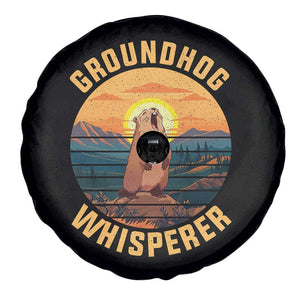 Funny Groundhog Whisperer Spare Tire Cover Screaming Woodchuck Mountain Forest TS11 Print Your Wear