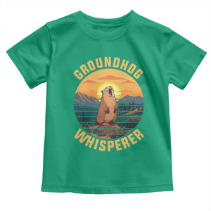 Funny Groundhog Whisperer Toddler T Shirt Screaming Woodchuck Mountain Forest TS11 Irish Green Print Your Wear