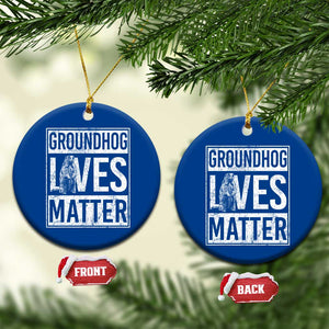 Groundhog Lives Matter Ceramic Ornament Funny Woodchuck Groundhog Day TS11 1pc Blue Print Your Wear